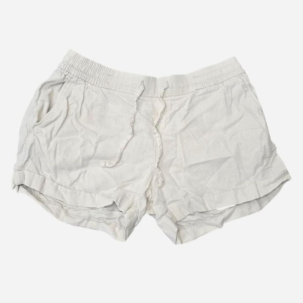 Old Navy Women's size small cotton drawstring shorts oatmeal khaki